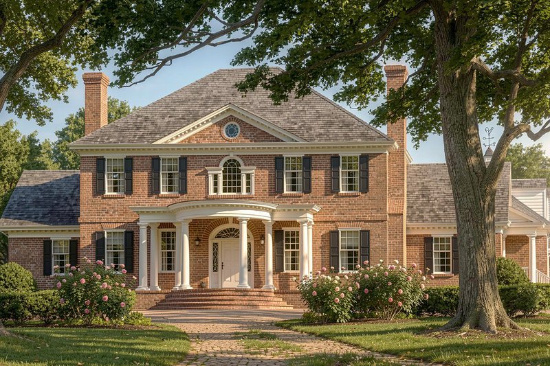 Dream House Plan - Southern Exterior - Front Elevation Plan #137-414