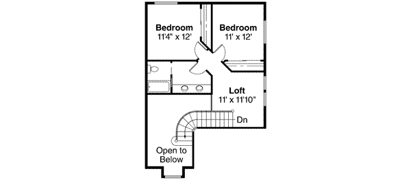 Home Plan - Traditional Floor Plan - Upper Floor Plan #124-138