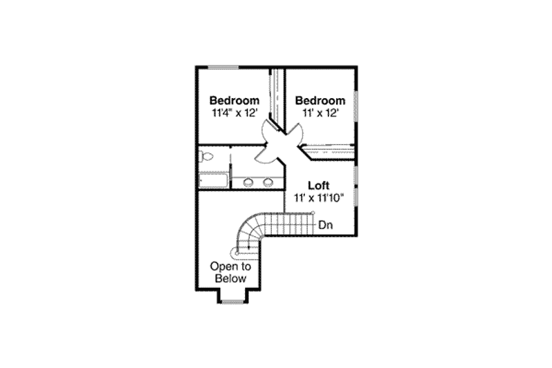 Home Plan - Floor Plan - Upper Floor for Traditional House Plan #124-138 - 3 bed, 2.5 bath