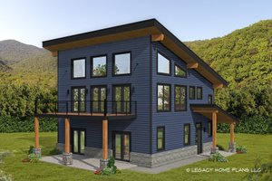 Modern Exterior - Front Elevation Plan #932-620