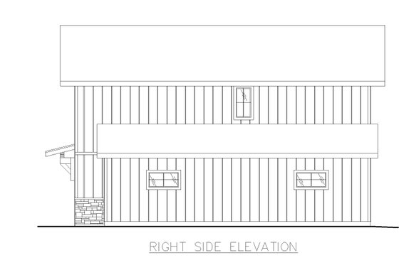 Exterior - Front Elevation 5 for Craftsman House Plan #117-982 - 1 bed, 1 bath
