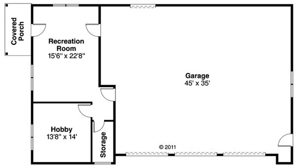 Craftsman Floor Plan - Main Floor Plan #124-898