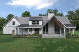 Exterior - Rear Elevation for Cottage House Plan #1070-72 - 3 bed, 3 bath