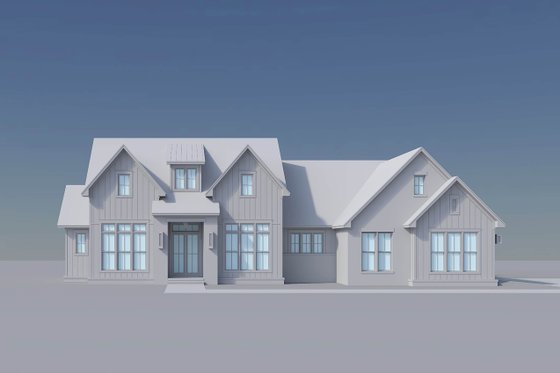 Exterior - Front Elevation 5 for Southern House Plan #430-430 - 3 bed, 3.5 bath