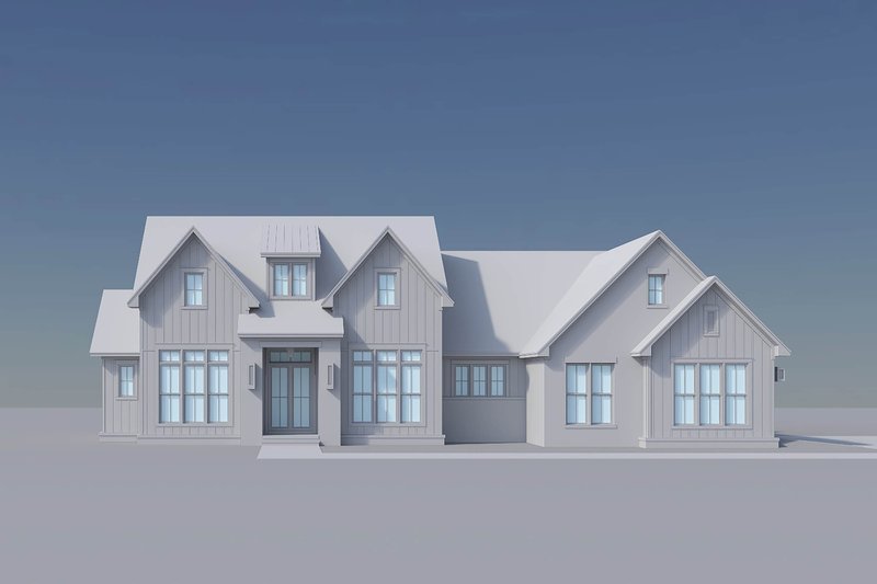 Dream House Plan - Exterior - Front Elevation 5 for Southern House Plan #430-430 - 3 bed, 3.5 bath