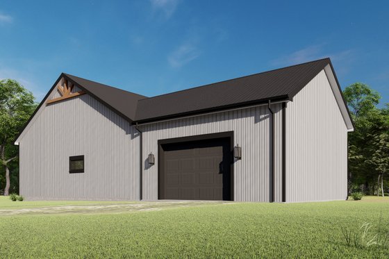 Exterior - Other Elevation 2 for Barndominium House Plan #1092-71 - 3 bed, 2 bath