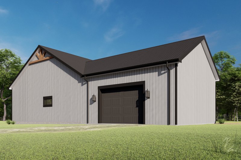 Architectural House Design - Exterior - Other Elevation 2 for Barndominium House Plan #1092-71 - 3 bed, 2 bath