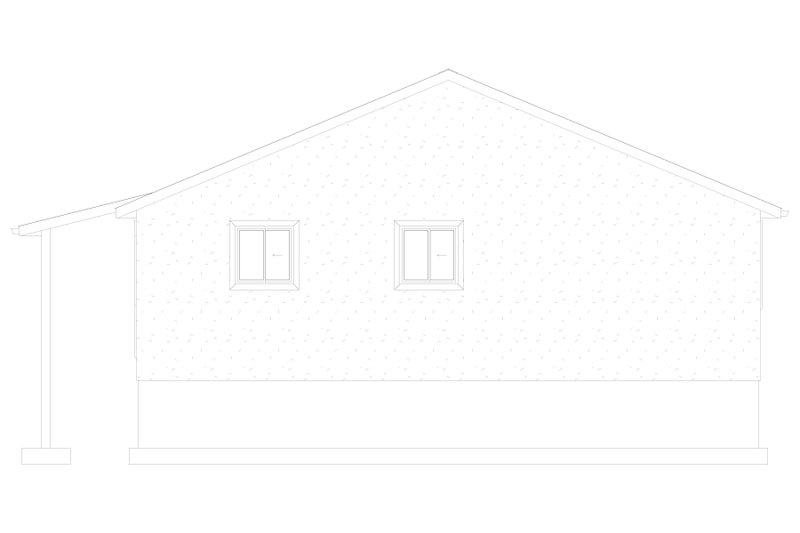 Architectural House Design - Exterior - Other Elevation 1 for Cabin House Plan #1060-450 - 2 bed, 2 bath