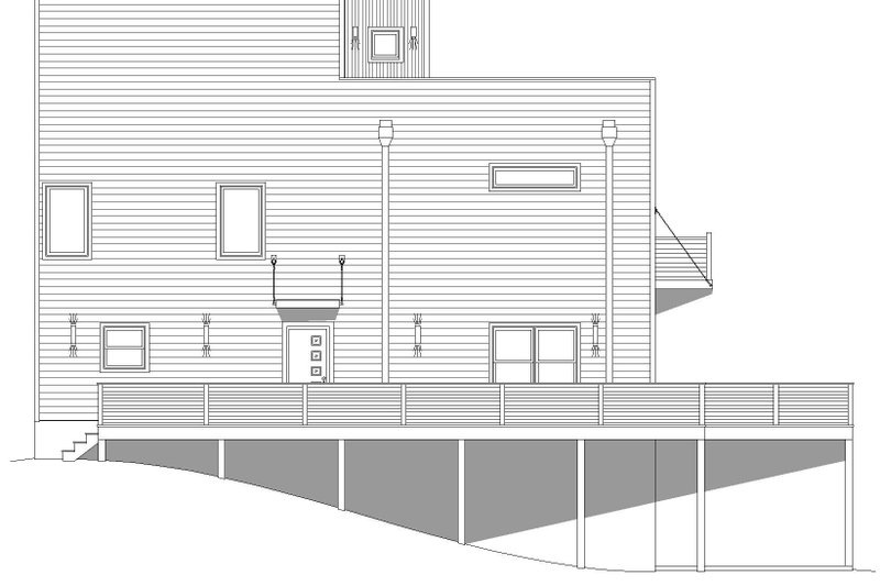Home Plan - Exterior - Other Elevation for Beach House Plan #932-958 - 2 bed, 3.5 bath
