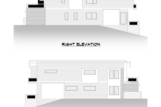 Exterior - Other Elevation for Contemporary House Plan #1066-149 - 3 bed, 3 bath