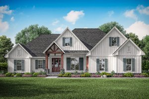 Home Plan - Farmhouse Exterior - Front Elevation Plan #430-195