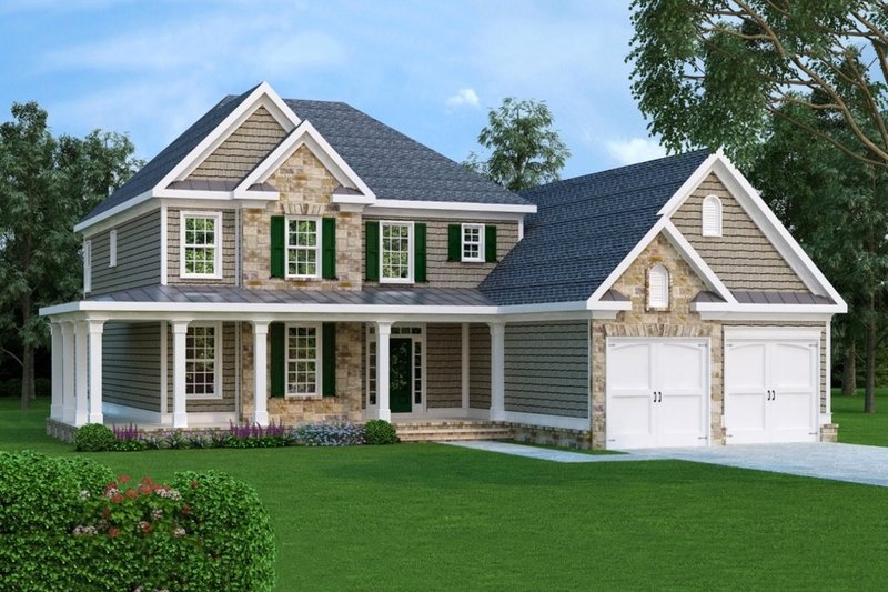 Traditional Style House Plan - 4 Beds 3.5 Baths 3317 Sq/Ft Plan #419 ...