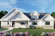 Farmhouse Style House Plan - 1 Beds 1.5 Baths 800 Sq/Ft Plan #112-170 