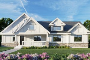 Architectural House Design - Farmhouse Exterior - Front Elevation Plan #112-170