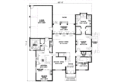 European Style House Plan - 5 Beds 4 Baths 3578 Sq/Ft Plan #17-2305 
