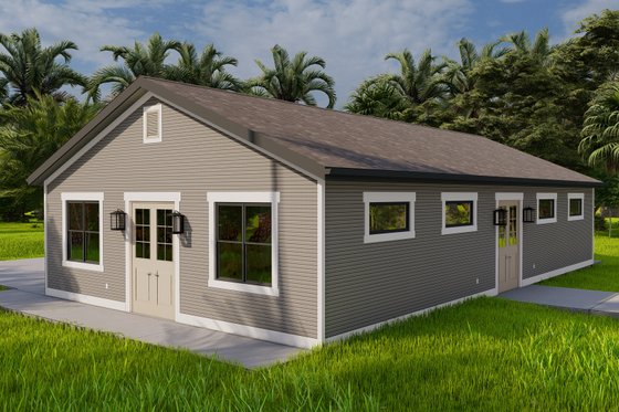 Exterior - Other Elevation for Traditional House Plan #1060-310, 0 bath