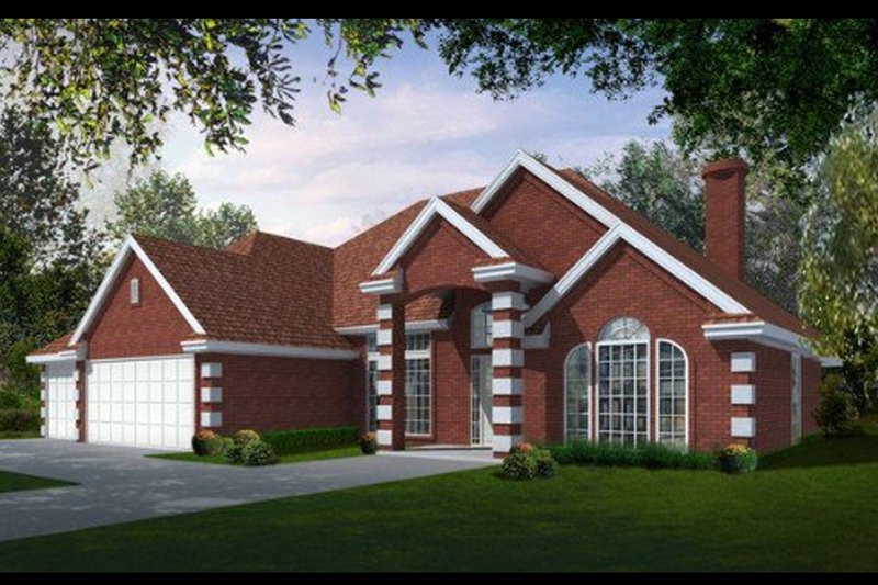 Traditional Style House Plan - 4 Beds 3 Baths 2587 Sq/Ft Plan #65-370