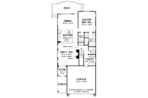 Floor Plan - Main Floor for Country House Plan #929-762 - 3 bed, 3.5 bath