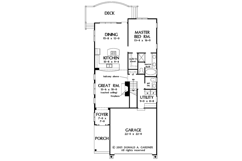 Home Plan - Floor Plan - Main Floor for Country House Plan #929-762 - 3 bed, 3.5 bath