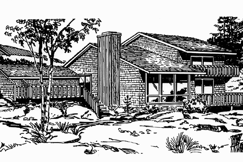 Dream House Plan - Prairie Exterior - Front Elevation Plan #320-1226