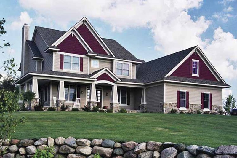 Architectural House Design - Exterior - Front Elevation 4 for Traditional House Plan #51-661 - 3 bed, 2.5 bath