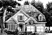 Country Style House Plan - 5 Beds 3 Baths 2419 Sq/Ft Plan #927-684 