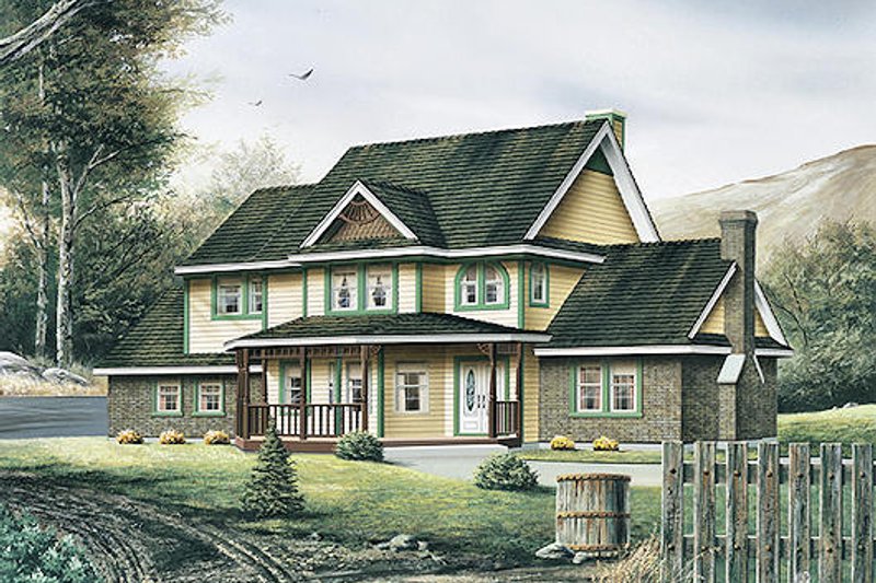 Victorian Style House Plan - 4 Beds 2.5 Baths 2280 Sq/Ft Plan #57-442