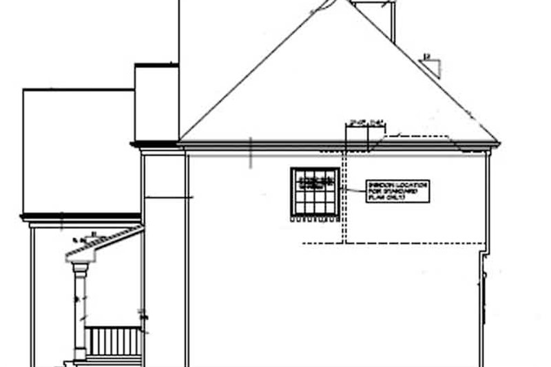 Architectural House Design - Exterior - Other Elevation for Colonial House Plan #453-341 - 4 bed, 2.5 bath
