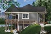 Victorian Style House Plan - 1 Beds 1 Baths 840 Sq/Ft Plan #23-161 