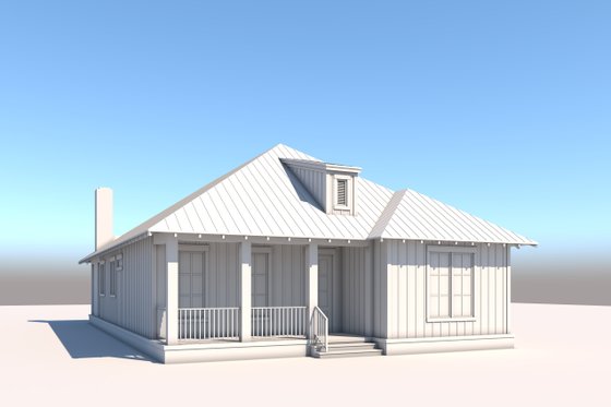 Exterior - Front Elevation 4 for Traditional House Plan #430-309 - 3 bed, 2 bath