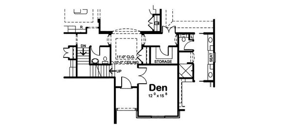 Architectural House Design - European Floor Plan - Main Floor Plan #20-2070