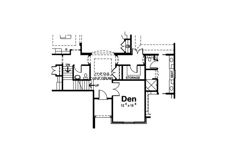 Home Plan - Floor Plan - Main Floor 1 for European House Plan #20-2070 - 2 bed, 3.5 bath