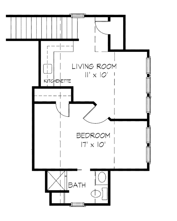 Architectural House Design - Country Floor Plan - Upper Floor Plan #410-3577