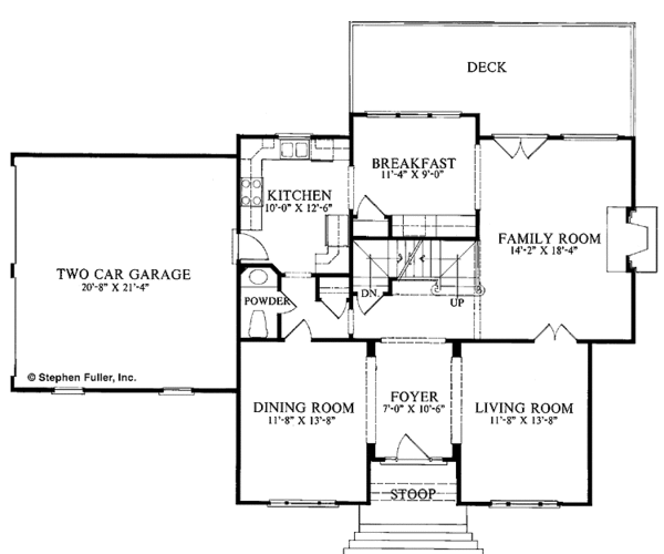 House Plan Design - Traditional Floor Plan - Main Floor Plan #429-131