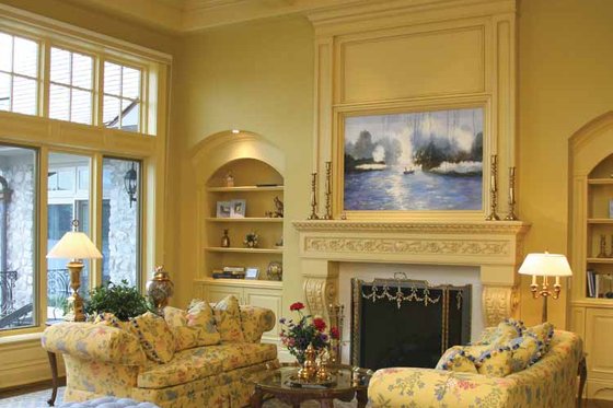 Interior - Family Room for Country House Plan #928-166 - 3 bed, 4 bath