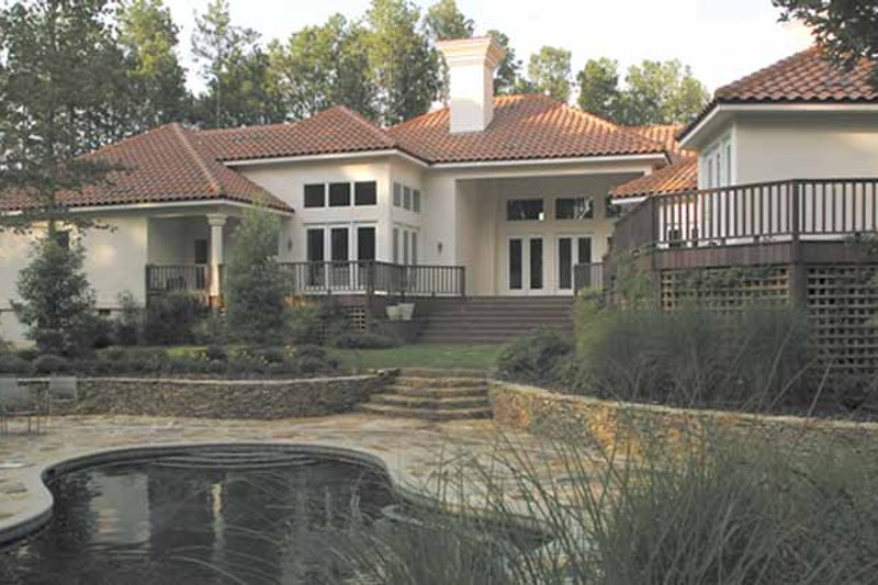 House Blueprint - Exterior - Rear Elevation for Traditional House Plan #1007-13 - 4 bed, 3.5 bath