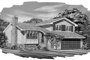 House Plan Design - Exterior - Front Elevation for Contemporary House Plan #47-679 - 3 bed, 1.5 bath