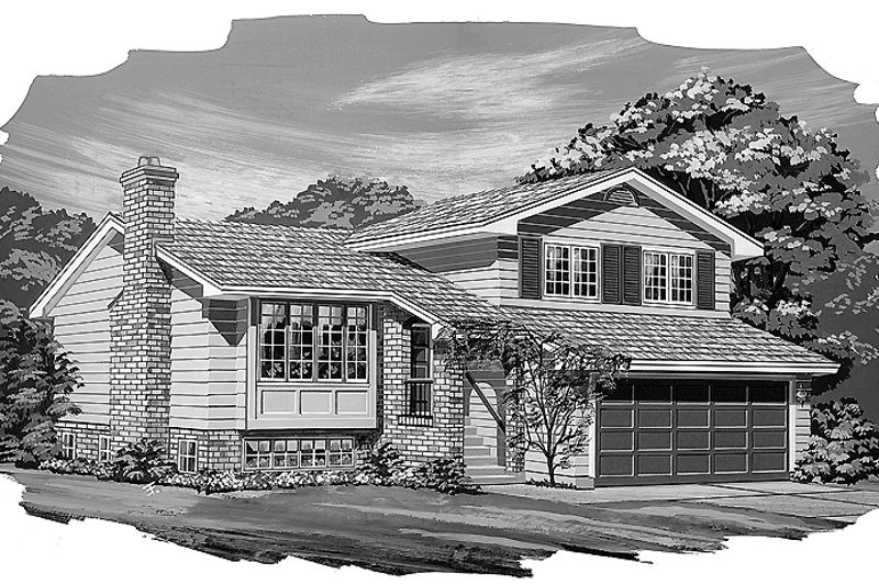 House Blueprint - Contemporary Exterior - Front Elevation Plan #47-679