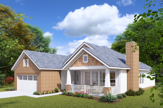 Exterior - Other Elevation for Craftsman House Plan #20-1839 - 4 bed, 2 bath