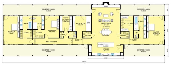 Ranch Floor Plan - Main Floor Plan #888-6