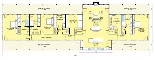 Dream House Plan - Ranch Floor Plan - Main Floor Plan #888-6