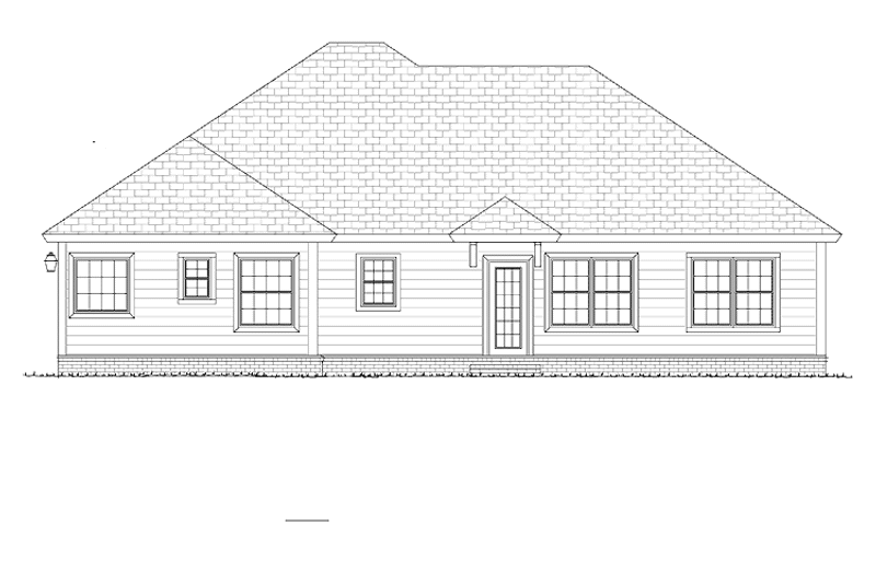 Dream House Plan - Exterior - Rear Elevation for Traditional House Plan #513-2148 - 3 bed, 2 bath