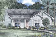 Country Style House Plan - 3 Beds 1 Baths 1029 Sq/Ft Plan #17-2726 