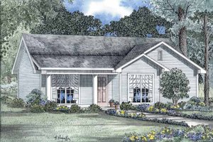 Country Exterior - Front Elevation Plan #17-2726