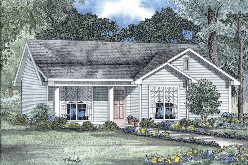 Architectural House Design - Country Exterior - Front Elevation Plan #17-2726