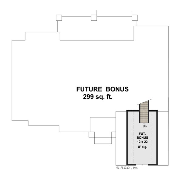 Dream House Plan - Farmhouse Floor Plan - Upper Floor Plan #51-1230