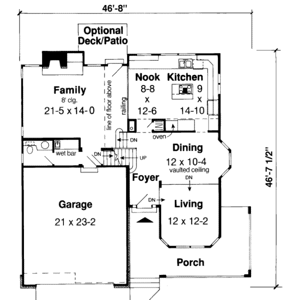 Traditional Floor Plan - Main Floor Plan #312-340