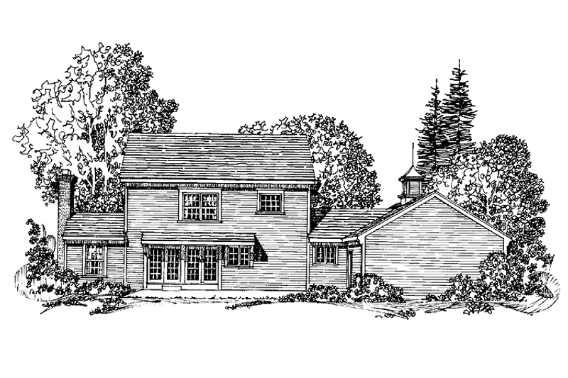 Home Plan - Exterior - Rear Elevation for Victorian House Plan #1016-60 - 3 bed, 2.5 bath