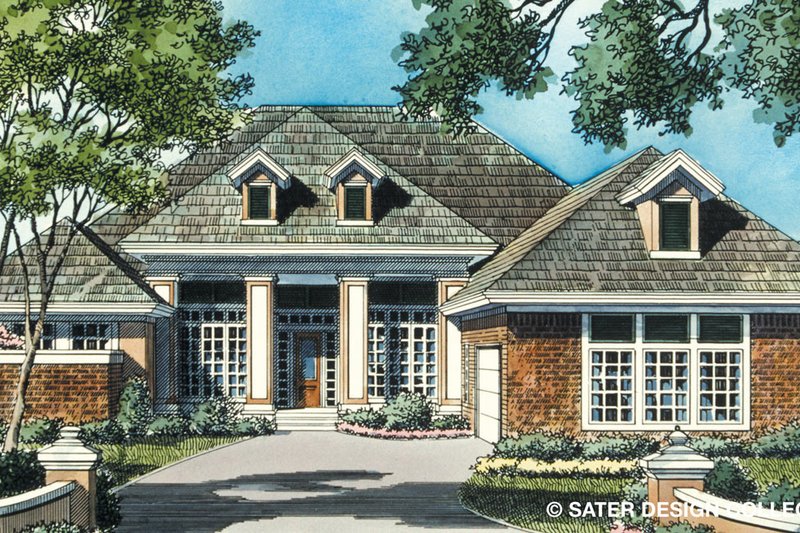 House Plan Design - Prairie Exterior - Front Elevation Plan #930-85