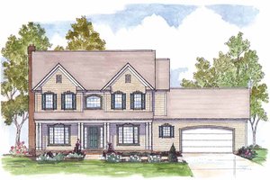 House Design - Traditional Exterior - Front Elevation Plan #435-25